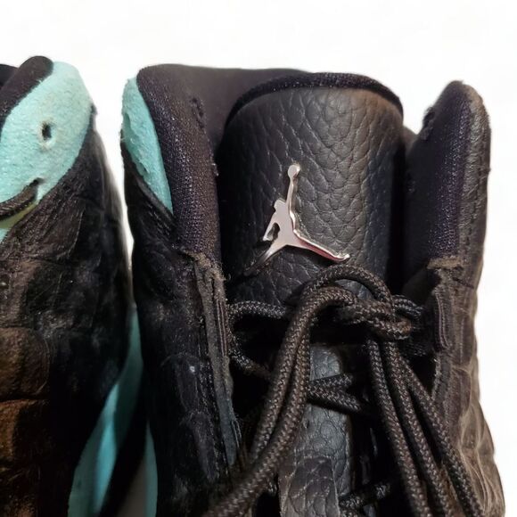 Nike Air Jordan 8 GS Retro Sneakers 884129-030 Teal Black Size 4.5Y kids youth - Picture 3 of 7